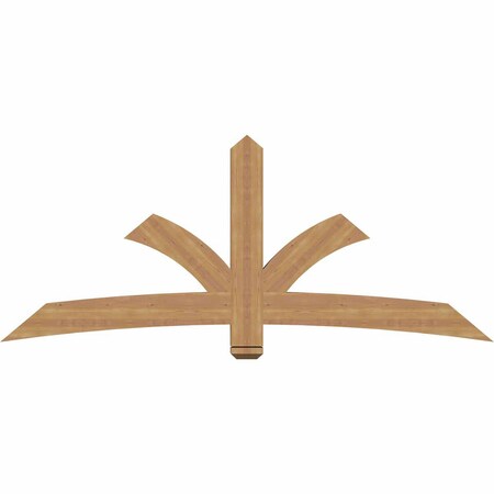 Ekena Millwork Davenport Timber Gable Bracket, Western Red Cedar, 84"W x 35"H x 3 1/2"D x 5 1/2"F, 10/12 Pitch GBW084X35X0406DAV00SWR